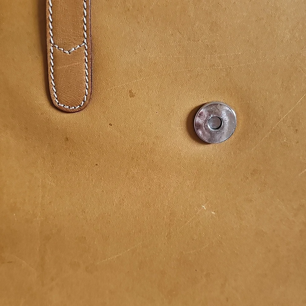 Tiffany & Co. Leather Shoulder Bag, Camel Brown - Picture 13 of 14